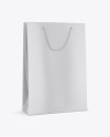 Matte Paper Bag Mockup - Half Side View