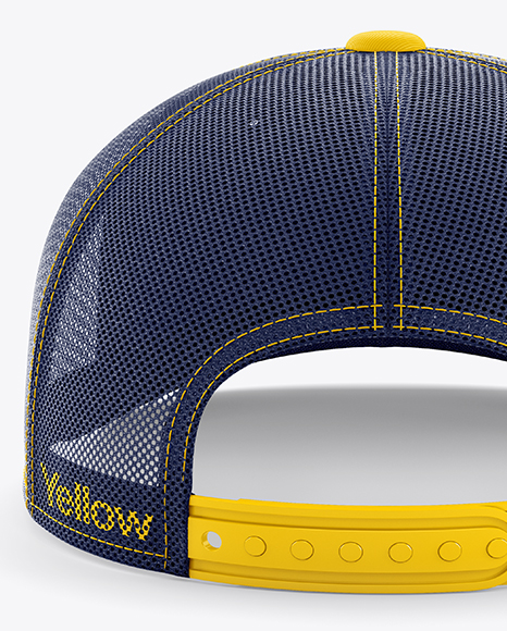 Trucker Cap Mockup - Back View