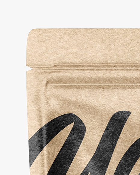 Kraft Paper Stand-up Pouch Mockup