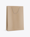 Kraft Paper Bag Mockup - Half Side View