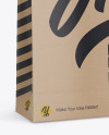 Kraft Paper Bag Mockup - Half Side View