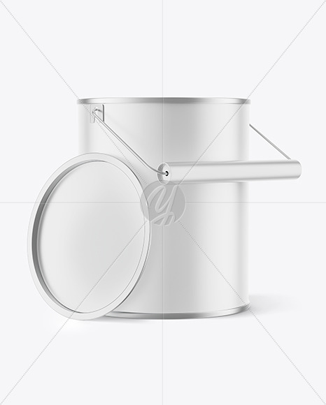 Matte Paint Can Mockup