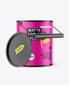 Matte Paint Can Mockup