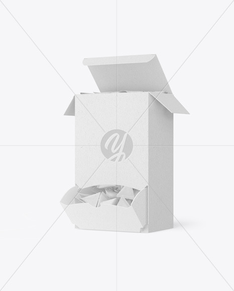 Kraft Box W/ Triangular Snack Mockup