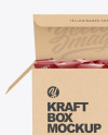 Kraft Box W/ Triangular Snack Mockup