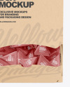 Kraft Box W/ Triangular Snack Mockup