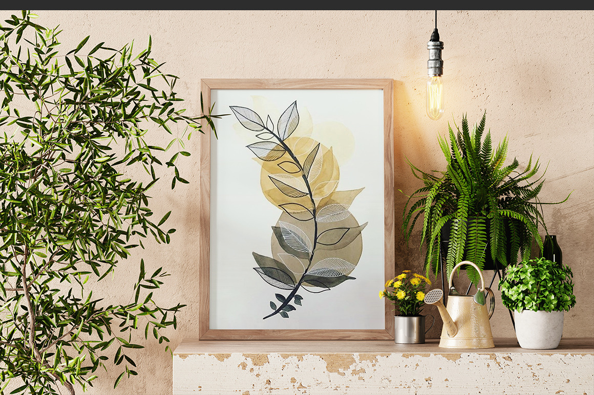 Wooden Picture Frame Mockup Wooden Picture Frame Mockup