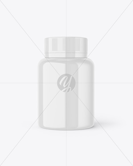 Glossy Pills Bottle Mockup