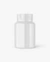 Glossy Pills Bottle Mockup