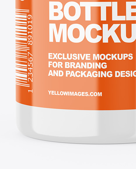 Glossy Pills Bottle Mockup