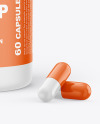 Glossy Pills Bottle Mockup