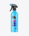 Glossy Plastic Spray Bottle Mockup