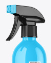 Glossy Plastic Spray Bottle Mockup