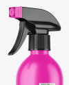 Matte Plastic Spray Bottle Mockup