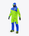 Snowboard Kit Mockup - Half Side View