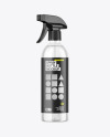 Clear Plastic Spray Bottle Mockup