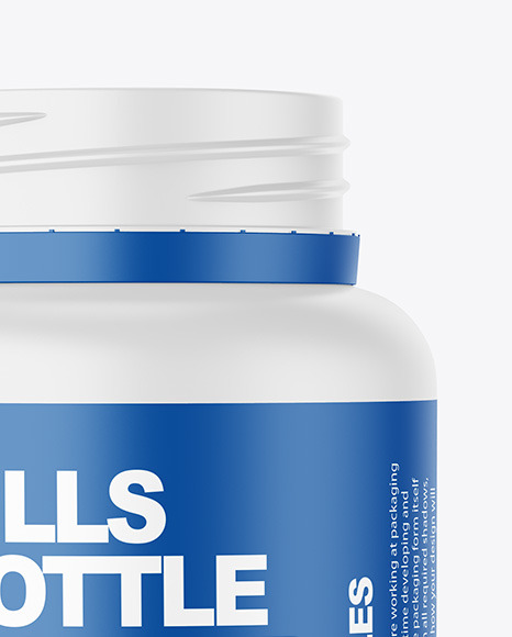 Matte Pills Bottle Mockup