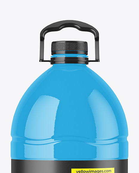 6L Glossy PET Bottle Mockup