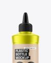 Metallic Bottle with Kraft Label Mockup