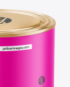 Matte Paint Can Mockup