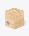 Hexagon Kraft Box W/ Handle Mockup