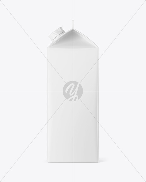 Glossy Drink Carton Pack Mockup