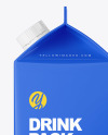 Glossy Drink Carton Pack Mockup