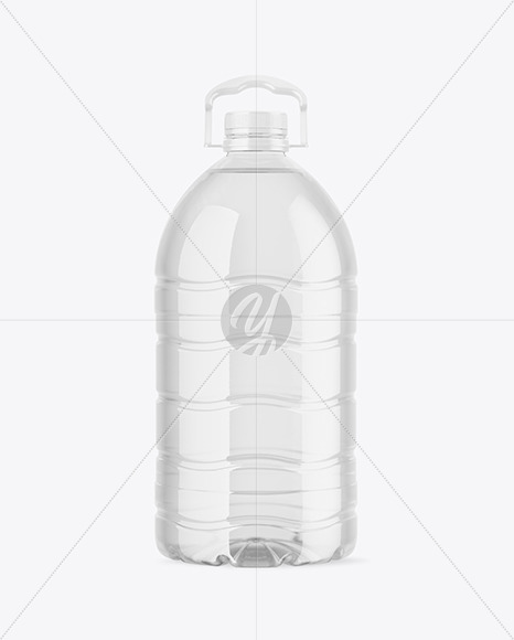 6L Clear PET Water Bottle Mockup