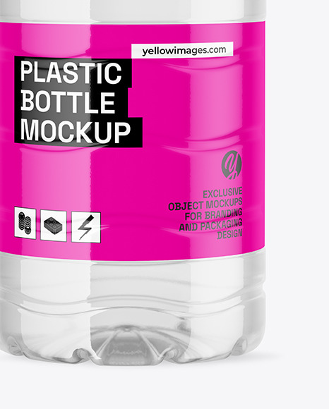 6L Clear PET Water Bottle Mockup