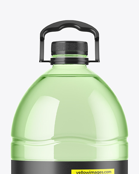 6L Colored PET Water Bottle Mockup