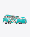 Camper Van W\ Surfboards Mockup - Back Half Side View