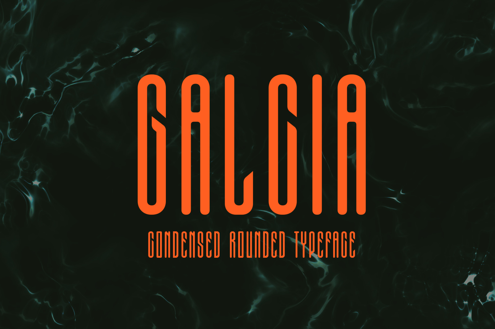 Galcia - Condensed Rounded Typeface Galcia - Condensed Rounded Typeface