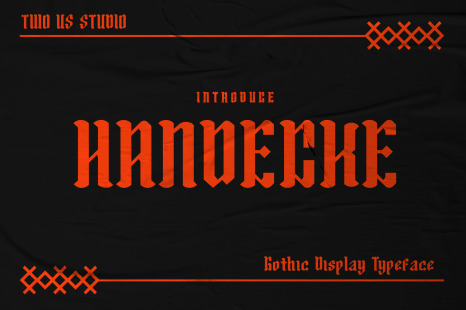 Handecke - Gothic Display Typeface - Fonts