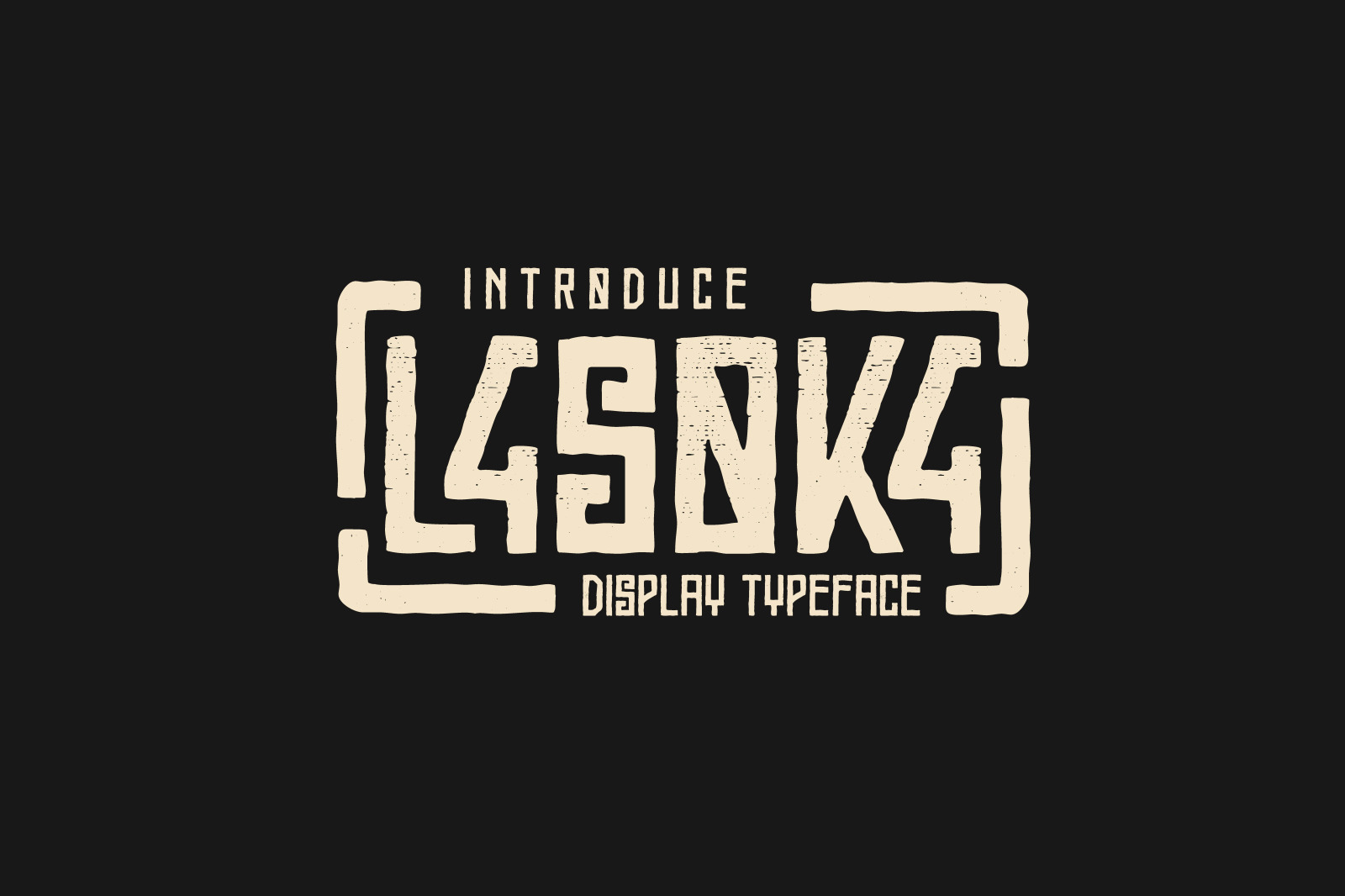 Lasoka - Rough Display Typeface