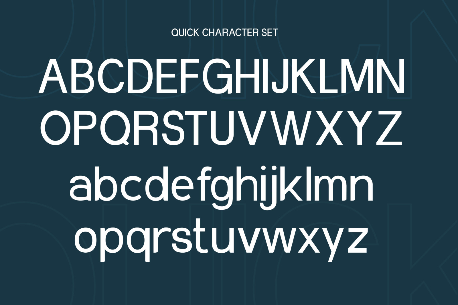 Quick - Simple Sans Serif Family Font Quick - Simple Sans Serif Family Font