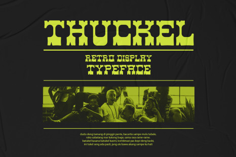 Thuckel - Retro Display Typeface - Advertisement