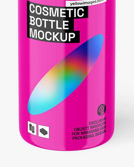 Glossy Pump Bottle Mockup