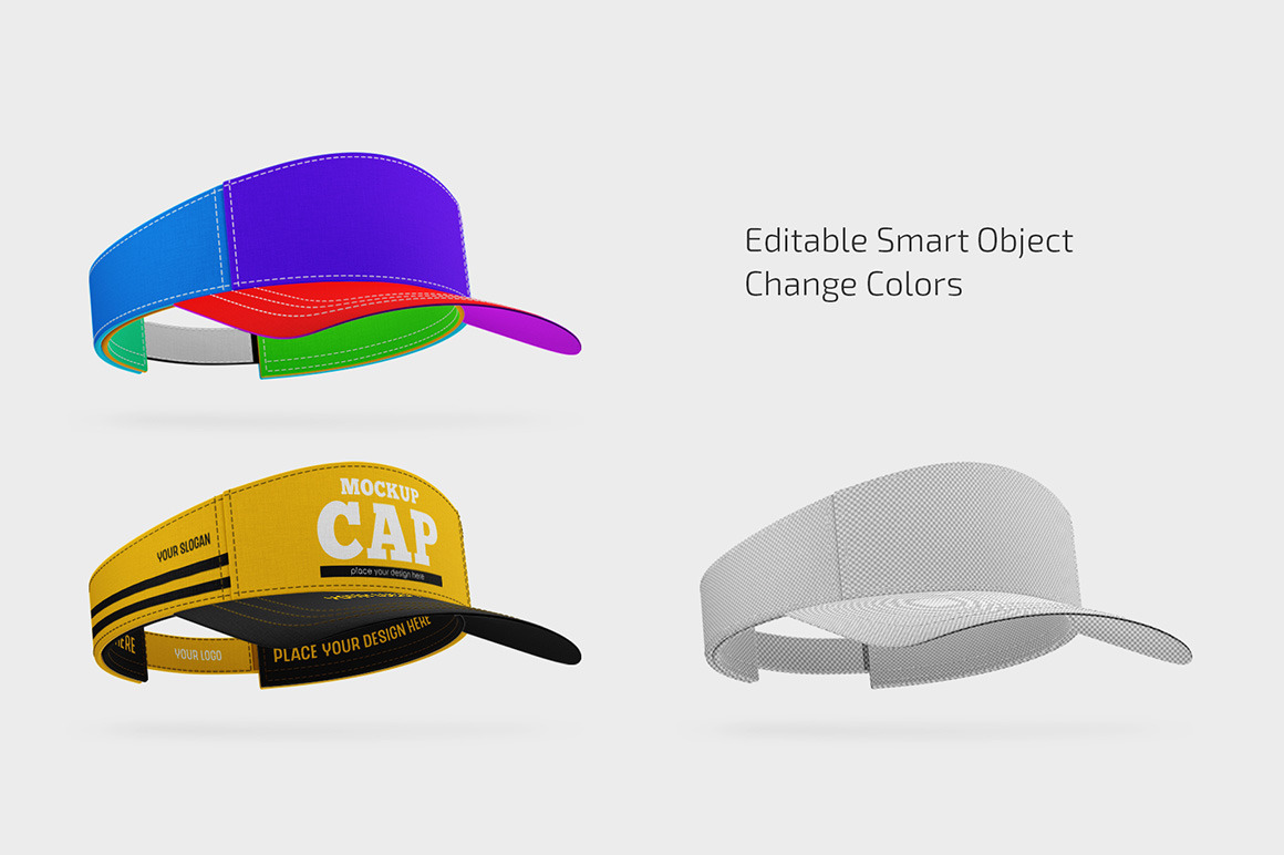Half Cap Mockup Set Half Cap Mockup Set
