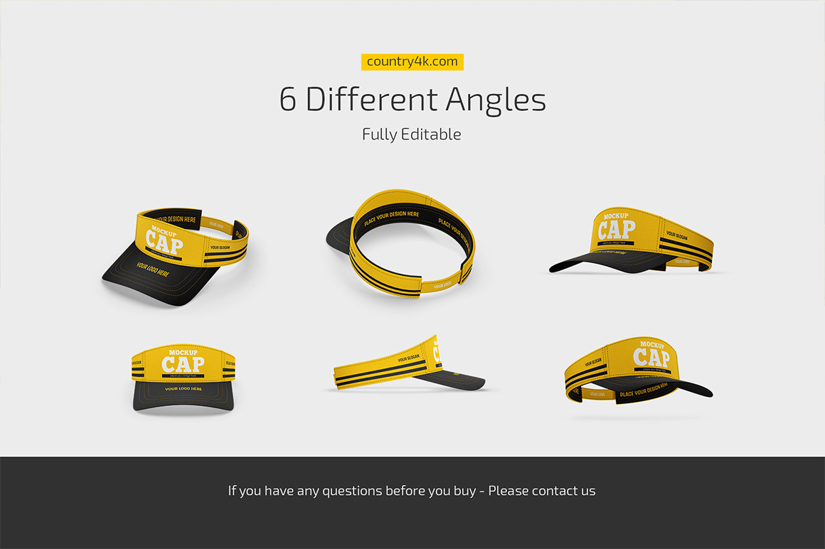 Half Cap Mockup Set Half Cap Mockup Set