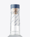 Square Clear Glass Vodka Bottle Mockup