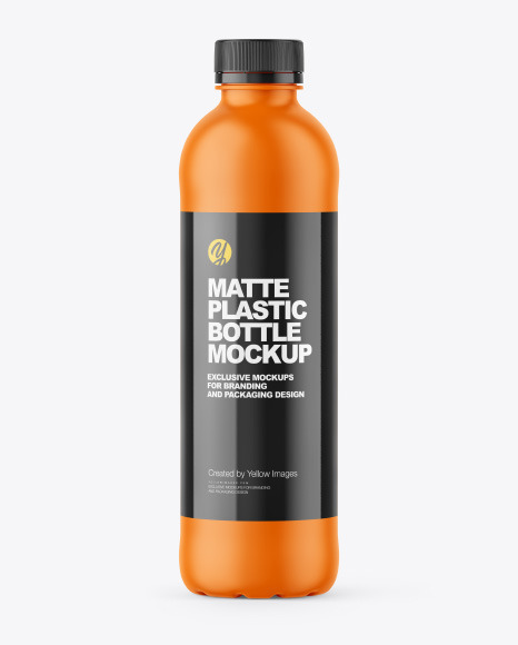 Matte Plastic Bottle Mockup