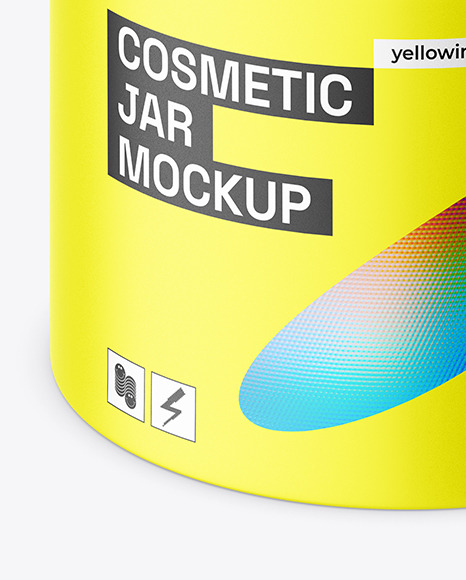 Matte Cosmetic Jar Mockup Matte Cosmetic Jar Mockup