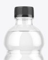 Clear Plastic Bottle w/ Water Mockup