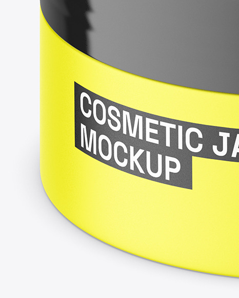 Matte Cosmetic Jar Mockup