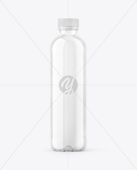 Clear Plastic Bottle Mockup