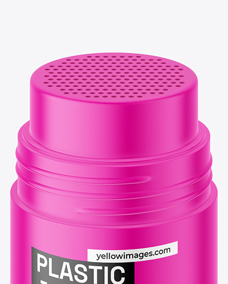 Matte Plastic Powder Jar Mockup