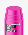 Matte Plastic Powder Jar Mockup Matte Plastic Powder Jar Mockup