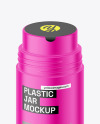 Matte Plastic Powder Jar Mockup Matte Plastic Powder Jar Mockup