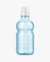 Colored Plastic Bottle w/ Water & Sport Cap Mockup