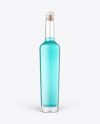 Square Clear Glass Gin Bottle Mockup